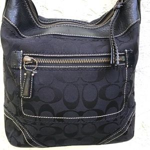 Coach black 10402 Bleeker duffel crossbody purse